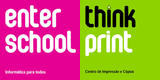 Logo Enterschool e Thinkprint, CascaiShopping