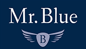 Logo Mr. Blue, Centro Colombo
